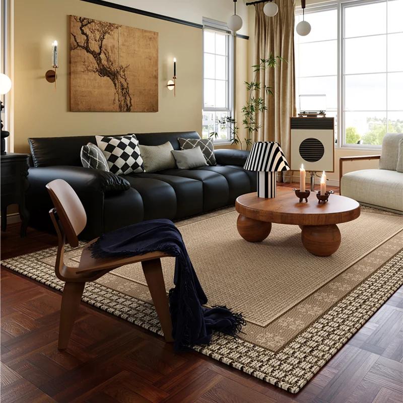 

Vintage American large carpet luxury waterproof non slip imitation cashmere for living room bedroom 40X60CM