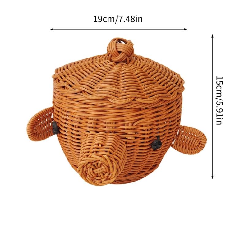 Modern Plastic Storage Bin With Woven Texture Stylish Home Decors Basket Suitable For Living Room And Office