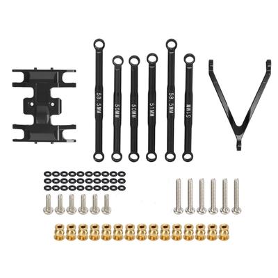 6-delige Spoorstang Kit voor SCX24 Aluminiumlegering Lichtgewicht Exquis Ontwerp 1 24 Spoorstang Kit voor Axial SCX24 RC Auto