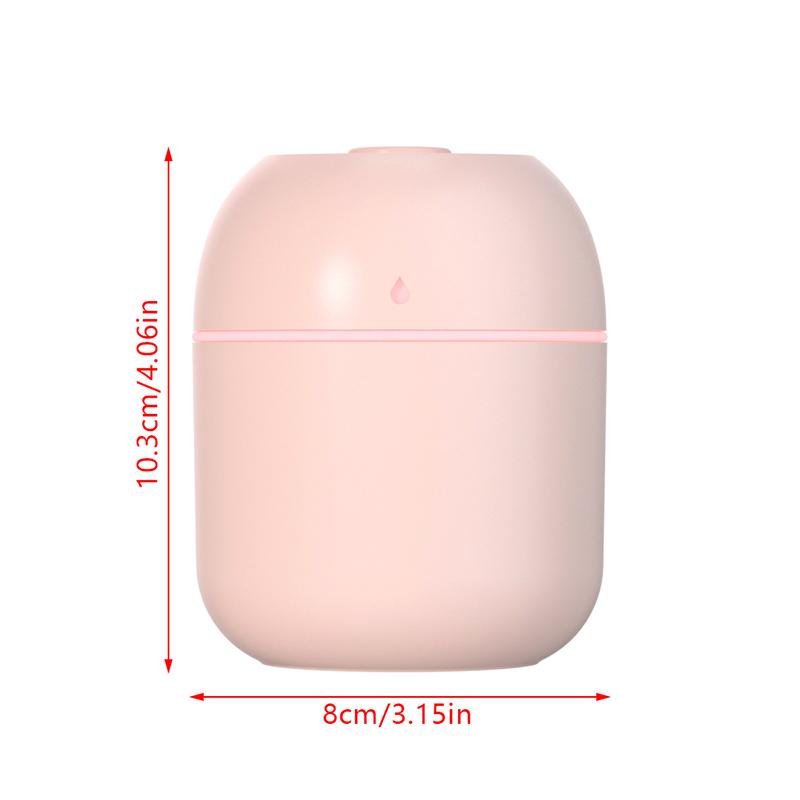 Mini Ultrasonic Air Humidifier 200Ml Usb Charge Diffuser Car Purifier Aromatherapy Anion Mist Maker Dense Fog Freshener Vehicle