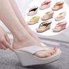 Bohemian Sandals Flip Flops Platform Wedges Slippers High Heel Sandals