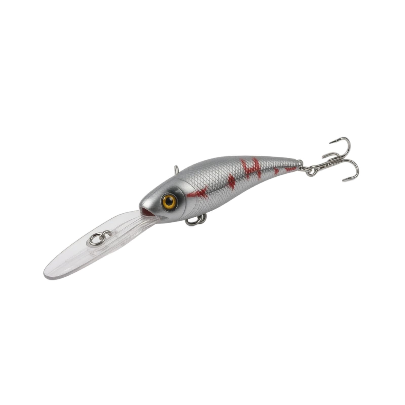 

Fishing Lure Minnow Bionic Hard Plastic Lure 10cm Artificial Bait for Freshwater and Saltwater Fishing with Treble Hooks one size