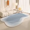 Moderner Einfacher Unregelmäßiger Teppich Arbeitszimmer Sofa Couchtisch Herbst und Winter Warmer Teppich Wohnzimmerteppich Komplette Heimdekoration