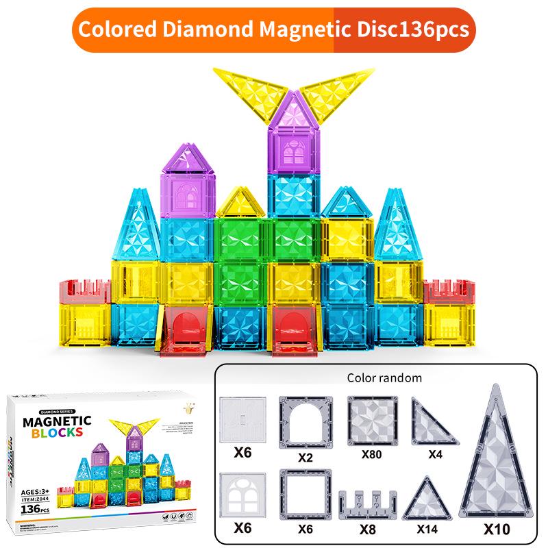 Multicolor Magnetic Window Tiles: Strong, Educational Building Blocks for Children