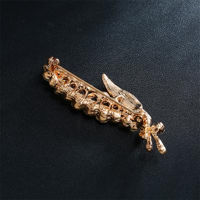 Spilla Creativa alla Moda Europea e Americana Semplice Lega Strass Spiga di Grano Spilla con Strass Accessori per Vestiti