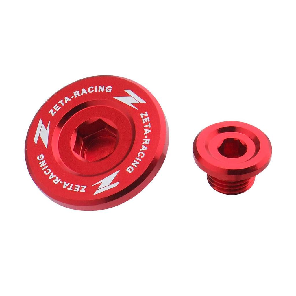 ZETA RACING Engine for RMZ250 RMZ450 RMX450Z Plug, Aluminum, Red, '07-25, '05-25, '10-19 (DIRTFREAK F6541)