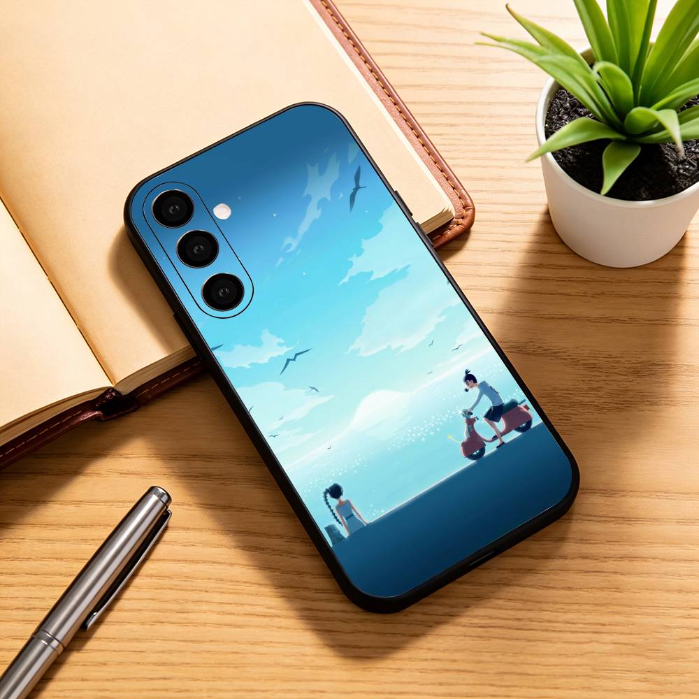 

S-Scissor Anime Seven Phone Case For Samsung Galaxy A73,A72,A71,A70,A53,A52,A51,Soft Silicone Black Cover Samsung a22 4g