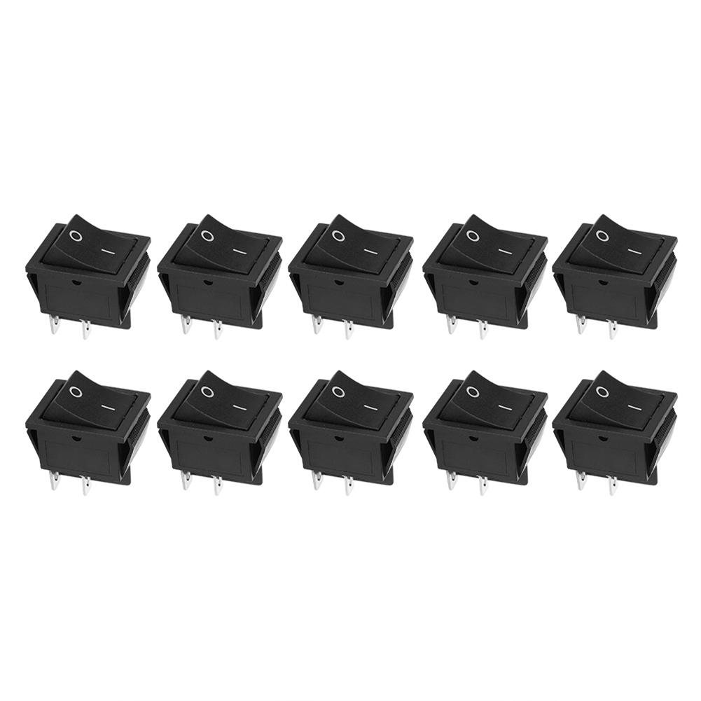 10PCs 2‑Position Switch Rocker On Off 4‑Pin KCD4 Heat Resistance Industrial Accessories