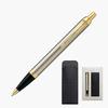 PARKER Ballpoint Pen IM Brushed Metal GT Medium Tip Oil-Based Ink with Pen Case, Gift Box Set, Of...