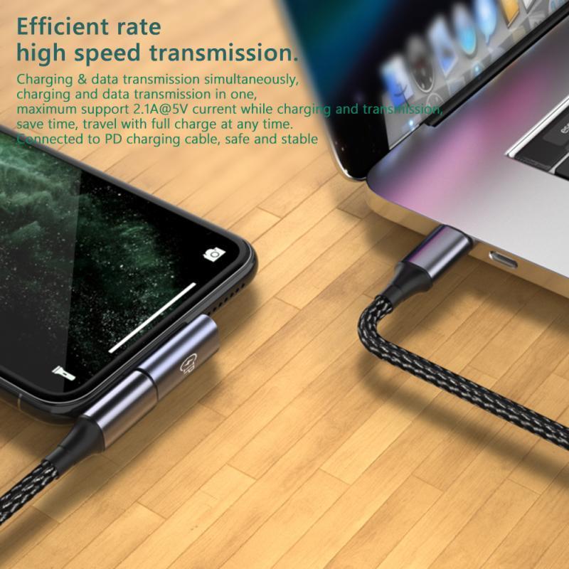 HdoorLink PD27W Hızlı Şarj Adaptörü USB C'den Lightning Dönüştürücü OTG Veri İletim Konnektörü iPhone iPad İçin