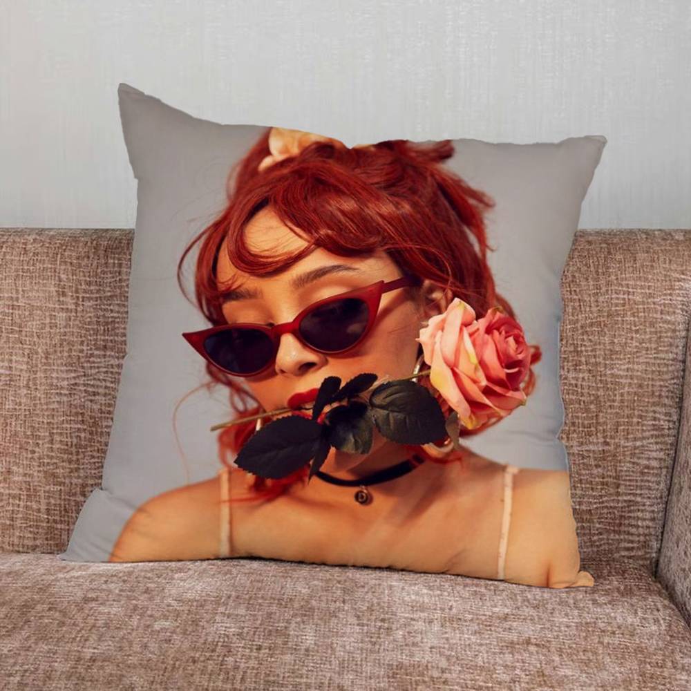 DDoja Singer CCat Print Pattern Sofa Cushion Cover Pillowcase Home Party Car Bedding