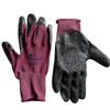 Ultra Thin Coating Work Gloves With Excellent Grip Nylon Shell Black Polyurethane Coating Car Wash Work Gloves With Knitted Cuff