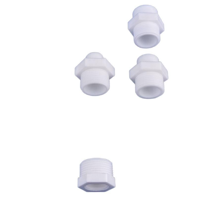 Male-to-Male Plastic Extension Nipple Connector with External Thread Adapter, High-Temperature Resistant, Sizes: 4/6/1 Inch.