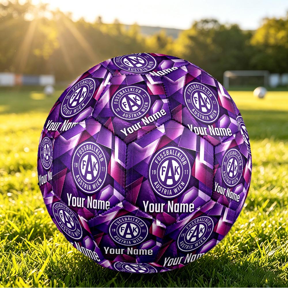 Personalized Size 5 Football Austria Wien FC Pattern Outdoor Game Sports Ball Gift