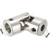 Coupler 5-10mm Rotatable Universal Joint Steering Gear Stainless Steel Coupler Shaft Coupling (Inner Diameter : 8mm to 8mm)