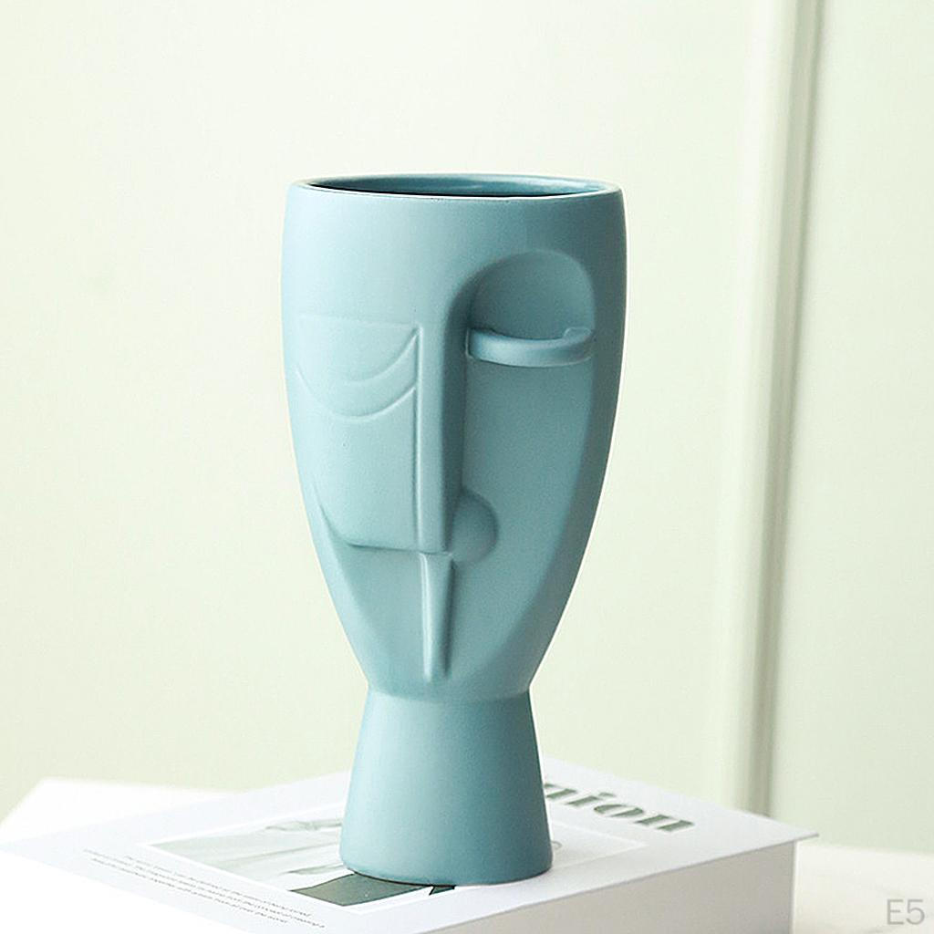 Vase, Head and Center Piece Flower Decorative Bud Vase Modern Ceramic Planter