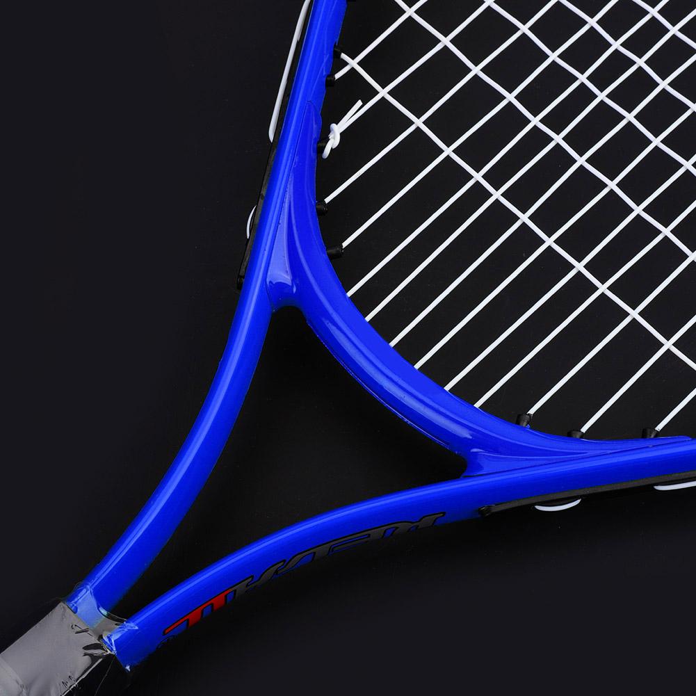 Durable String Single Tennis Racket Racquet for Kids Training Practice( Blue )