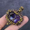 Natural Sage Amethyst Handmade Copper Wirewrap Tree Of Life Pendant 2.09" i1i55