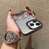 Coffee Shop Skeleton Cartoon Phone Case For iPhone 15 14 13 12 11 Mini Pro Max 16 Pro Max Plus 15 14 Plus Shockproof Laser Cover
