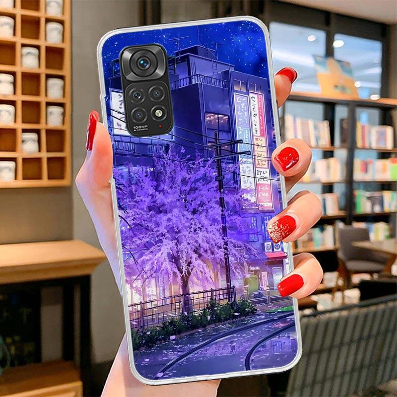 Anime Aesthetic Scenery Cover Phone Case For Xiaomi Redmi Note 15 14 13 12 11 10 Pro Plus 14S 12S 11S 11T 11E 10S Soft Fundas Sh