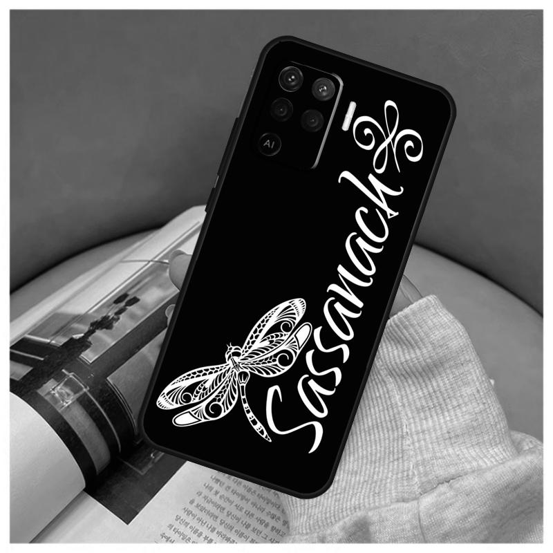 Outlander Sassenach Dragonfly Case For Oppo A16 A76 A96 A60 A98 A58 A78 A18 A38 A80 A40 A77 A57 A17 A74 A54 A94 A15 A5 Pro