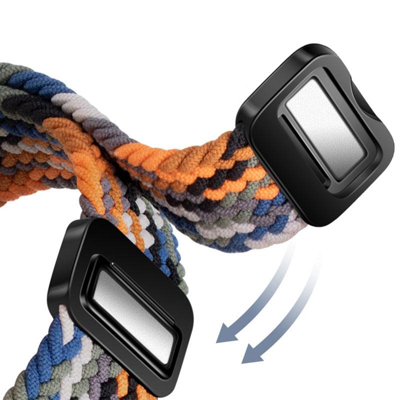 Nylon Braided Solo Loop Strap Suitable for Samsung Galaxy Watch 8 40mm/44mm Magnetic Band For Galaxy Watch 8 Classic Correa