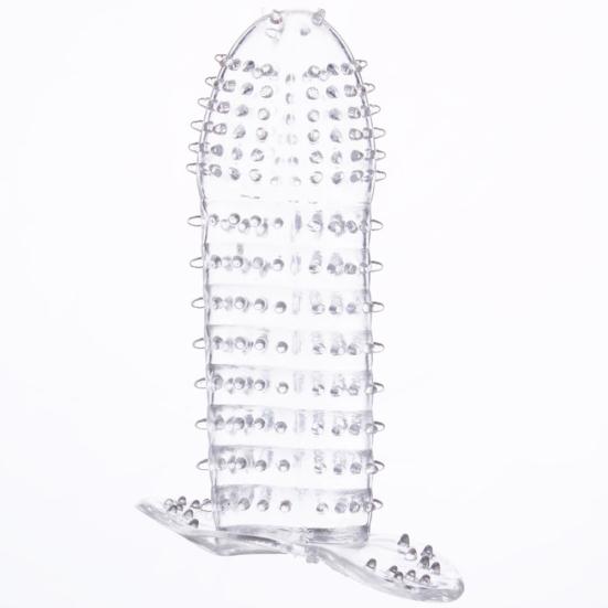 Yousheng Silikon Stachel Gepunktet Gerippt Transparentes Kondom Penisverlängerungshülle Erwachsenen Sexspielzeug