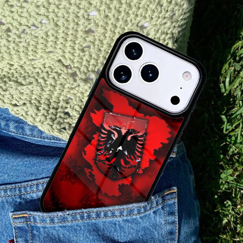 Albania Passport Soft Phone Case Cover for IPhone 11 12 13 14 15 16e 17 Pro Max Coque for IPhone 17 Air