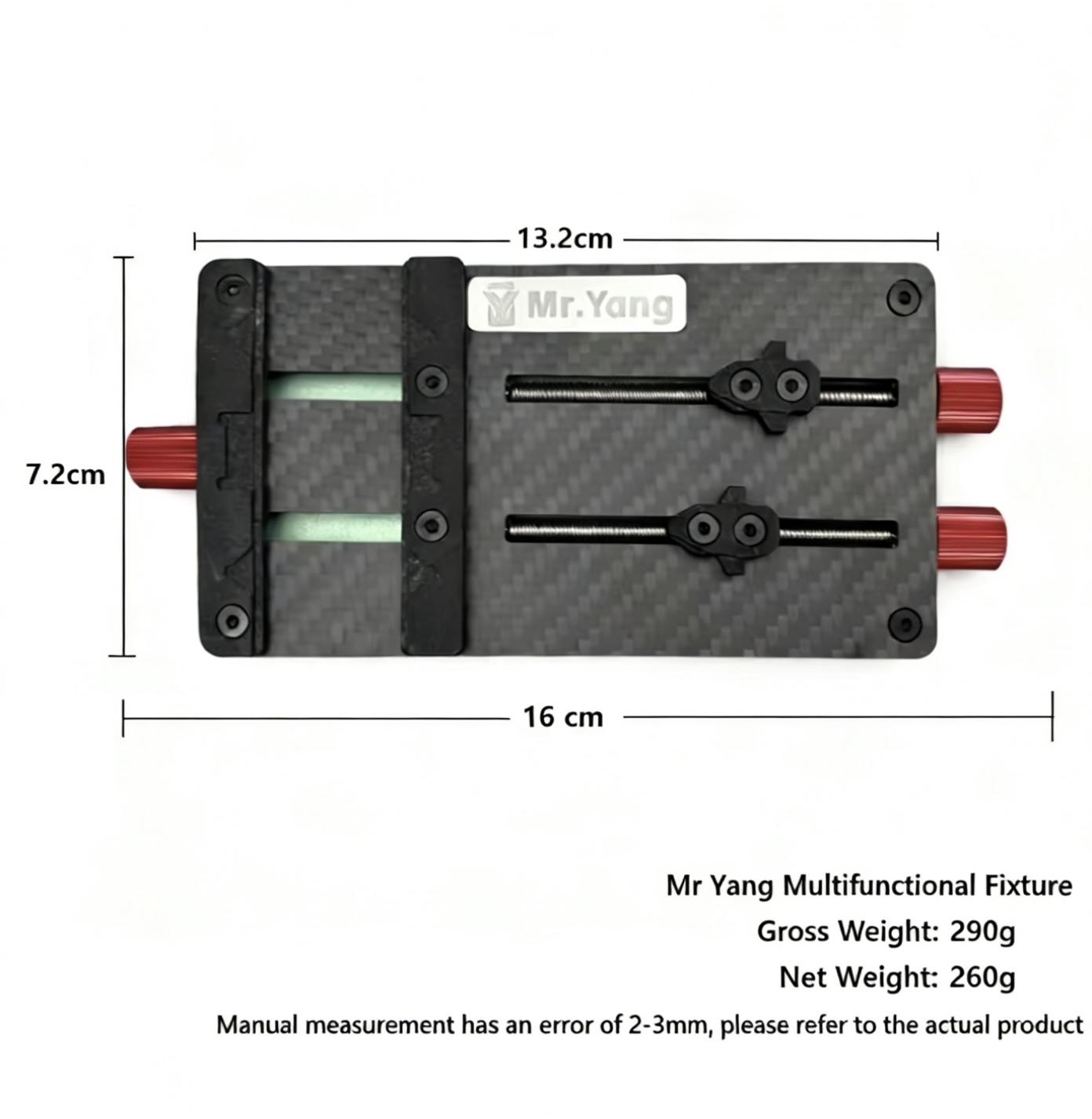 YCS MrYang Multifunctional Precision Dual-Axis Carbon Fiber High-Temperature Resistant Chip Motherboard Positioning Fixture