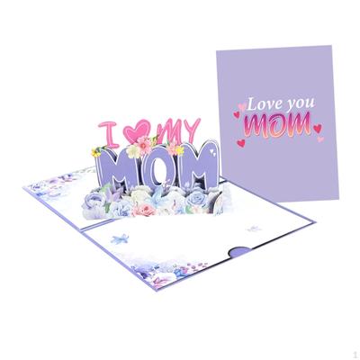 Popup-Karte zum Muttertag, 3D-Kreativbox, Segen für Feste, Thanksgiving