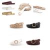 Stylish Versatile Twisted Design Women's Waist Belt With Round Alloy Buckle In Multiple Colors
