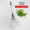 Grass and Leaf Rake: Versatile Telescopic Rake for Gathering Grass and Leaves, Lawn Claws and Agricultural Tool.