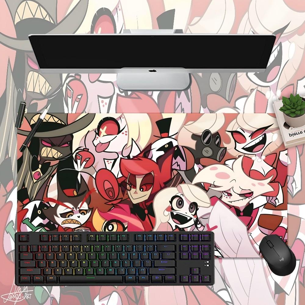 Cartoon H-Helluva Boss Terror Mousepad Boy Pad Natural Rubber Gaming Desk Mat Size For Gameing World Of Tanks CS GO Zelda