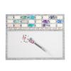 3PCS Rectangle Bead Mat Felt Beading Tray with Centimeter Alphabetic Scale for   Art Crafts Jewelry Making Bead Supplies