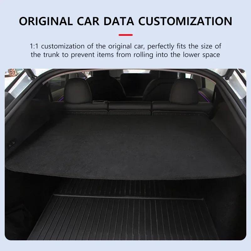 Car Trunk Partition Board For Tesla Model Y Juniper 2025 Foldable Panel Privacy Shield Baffle Plate Load - Bearing Trunk Divider
