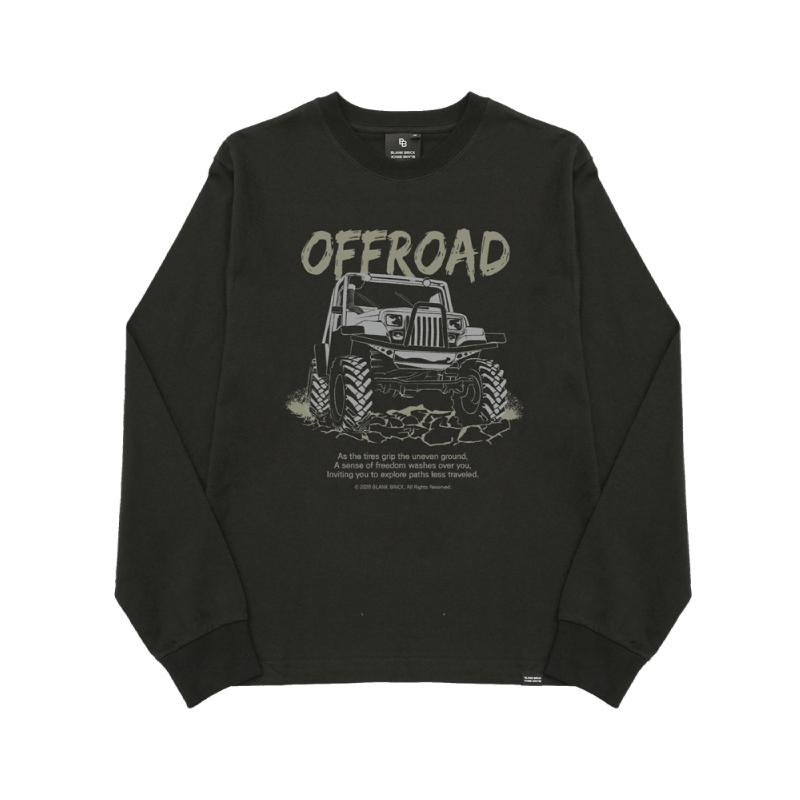 Черный лонгслив Blank Brick Off-Road M
