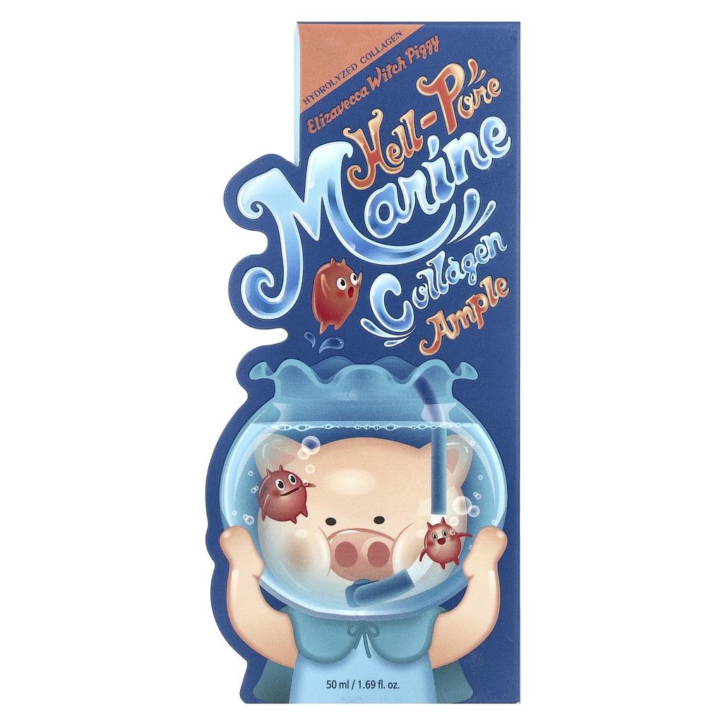 Location Piggy, Hell-Pore, Marine Collagen Ampoule, 1.69 Fl Oz (50 Ml)
