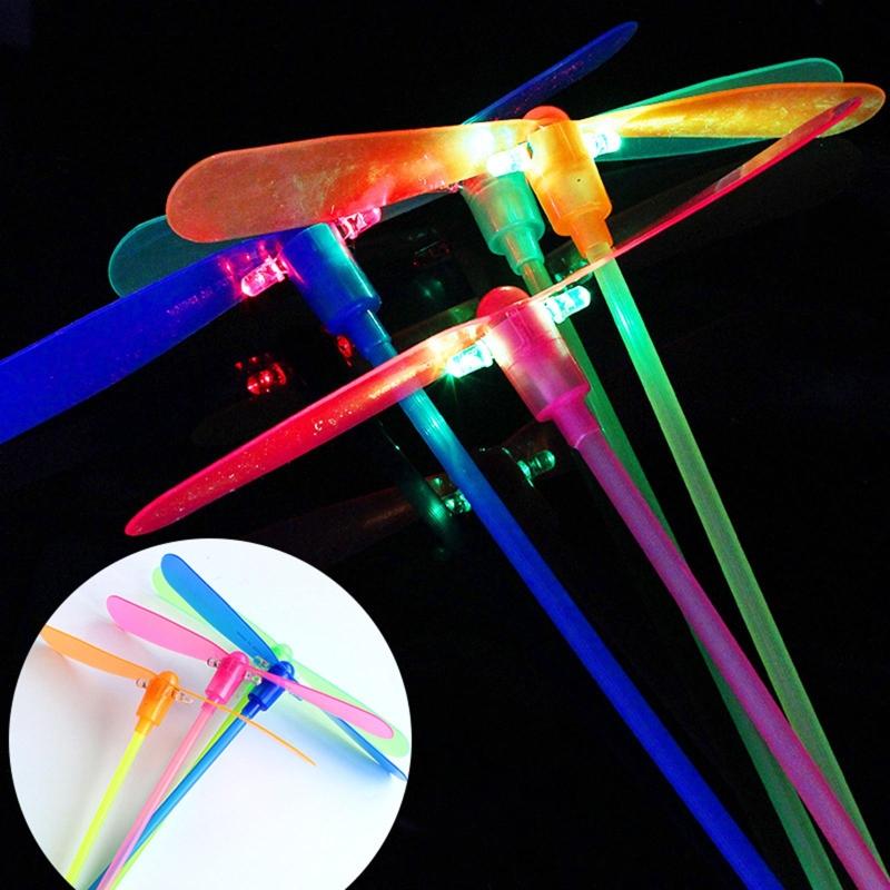 Plastic Dragonfly Toys Aero Props Plastic Propeller Aerodragonfly Toy Glowing Dragonfly Toys Copter Led for Sky Glider