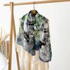 Women's Big Shawl Chinese Style Hollow Flower Cut Scarf Suzhou Garden Print Shawl High-quality Sun Protection Scarf Scarf