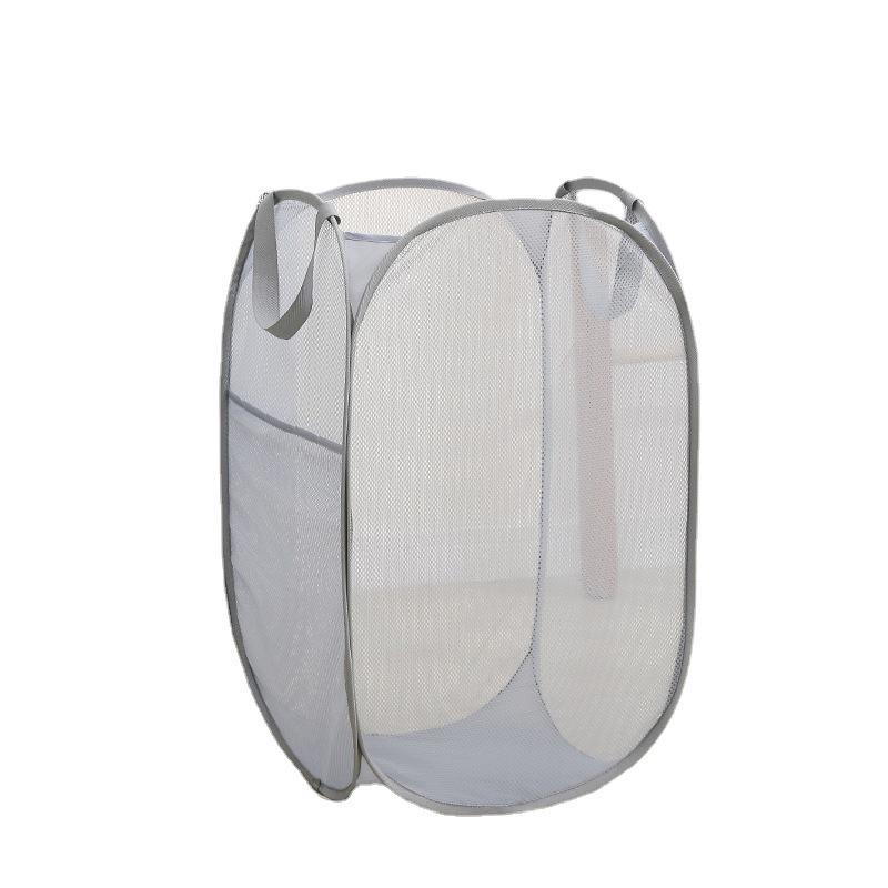 Upgraded Foldable Handheld Laundry Basket - Large, Hollow Design for Household/Bathroom Storage