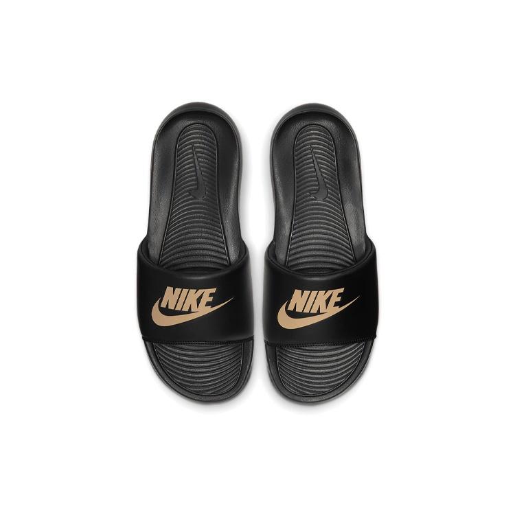 Nike Victori One Slide 'Black Metallic Gold' Men's CN9675-006