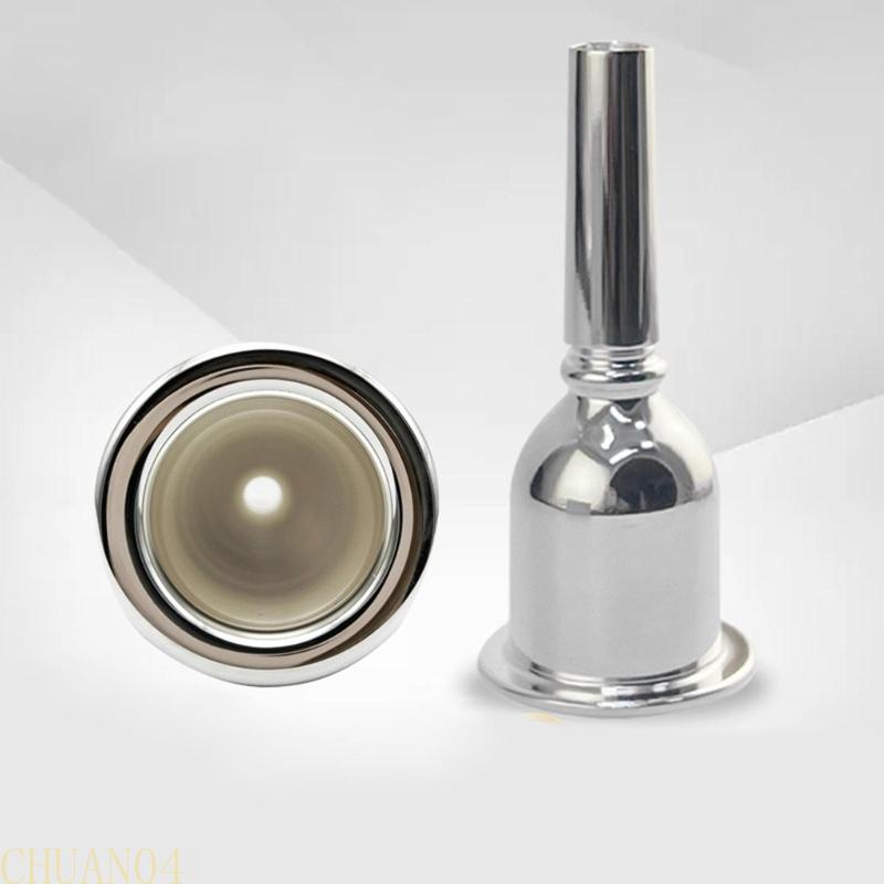 A1A2 Brass Tuba Mouthpiece Portable Rustproof Trombone Mouthpiece Musical Instrument Accessories for Beginners Player