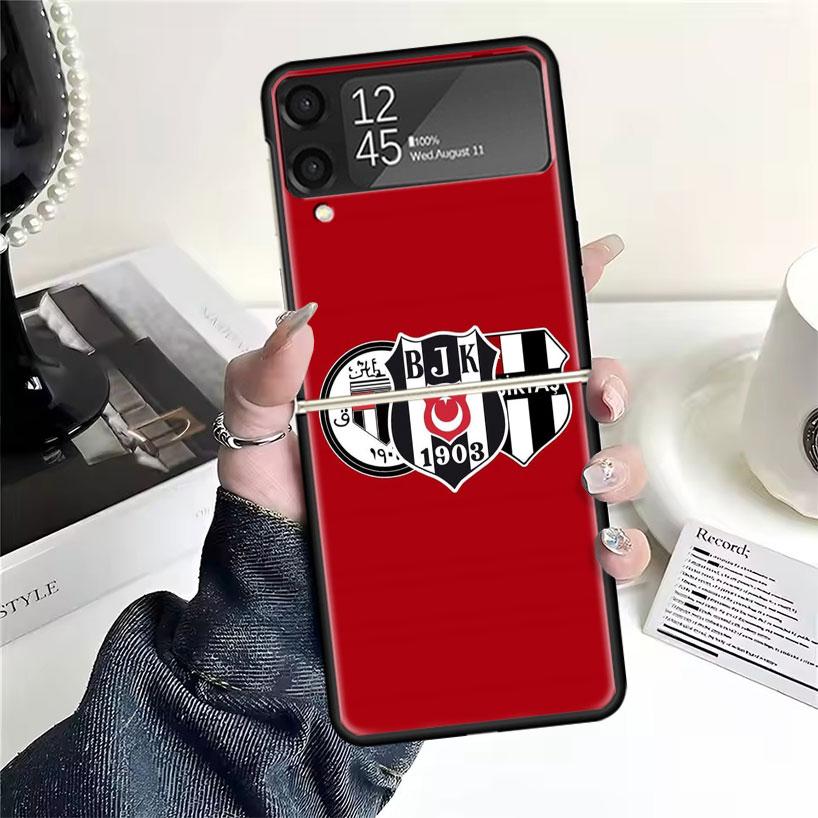 B-Besiktas B-BJK Cases For Samsung Galaxy Z Flip 4 5 6 7 3 Z Flip7 Flip6 Flip4 Flip5 Flip3 5G Hard Shockproof Fundas Cover