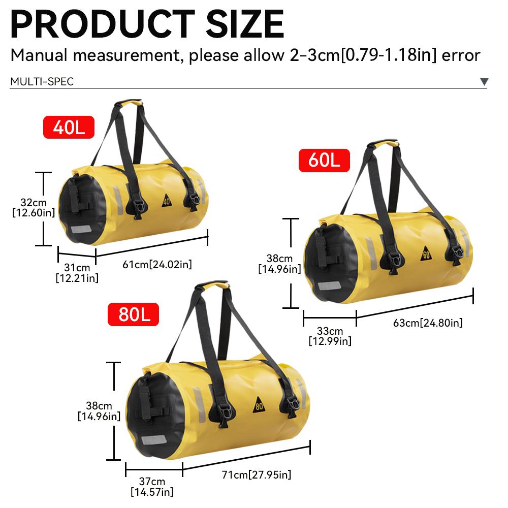 Motorcycle Waterproof Tail Bags Back Seat Bags 40L Travel Bag Motorbike Scooter Sport Luggage Rear Seat Bag Pack