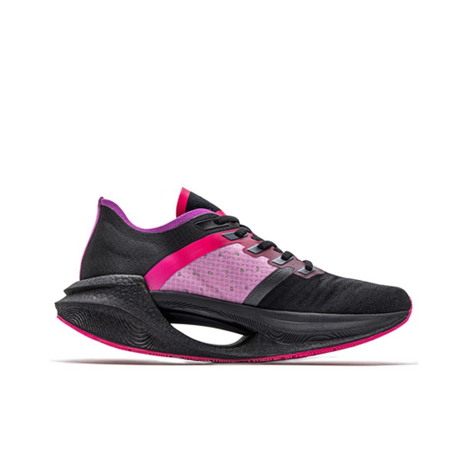 Li Ning Absolute Shadow Essential Low Top Laufschuhe Herren Sneaker Schwarz Lila ARHQ247-2
