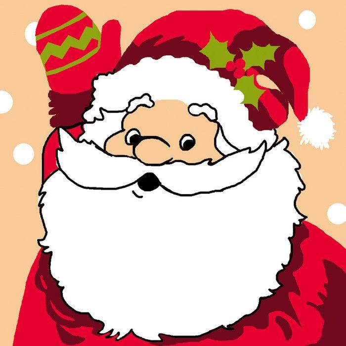 Kit canevas Soudan Père noël 20x20cm