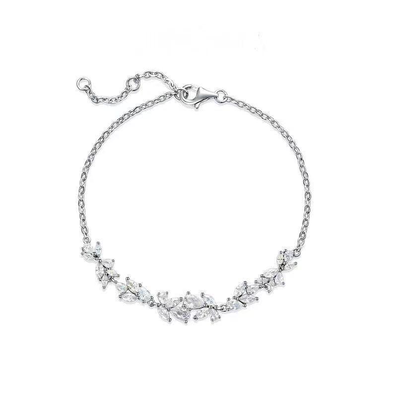 S925 Sterling Silver Wisteria Flower Necklace for Women – Elegant High-End Pendant Clavicle Chain, Perfect Valentine s Day Gift