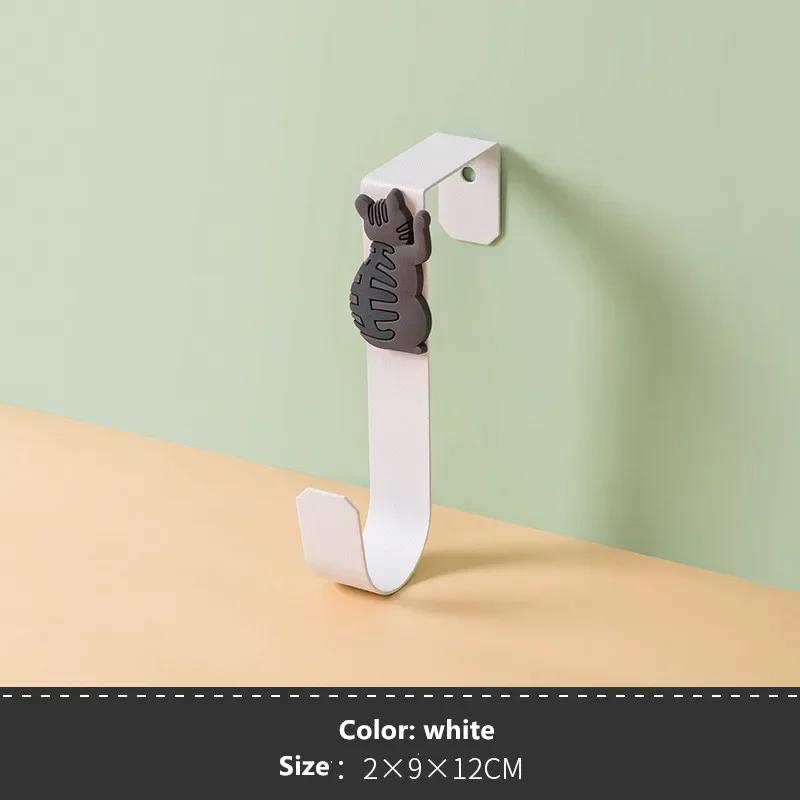 1PC Cabinet Door Back Hook Free Punching Bathroom Door Back Multifunctional Storage Hook Drawer Robe Hook