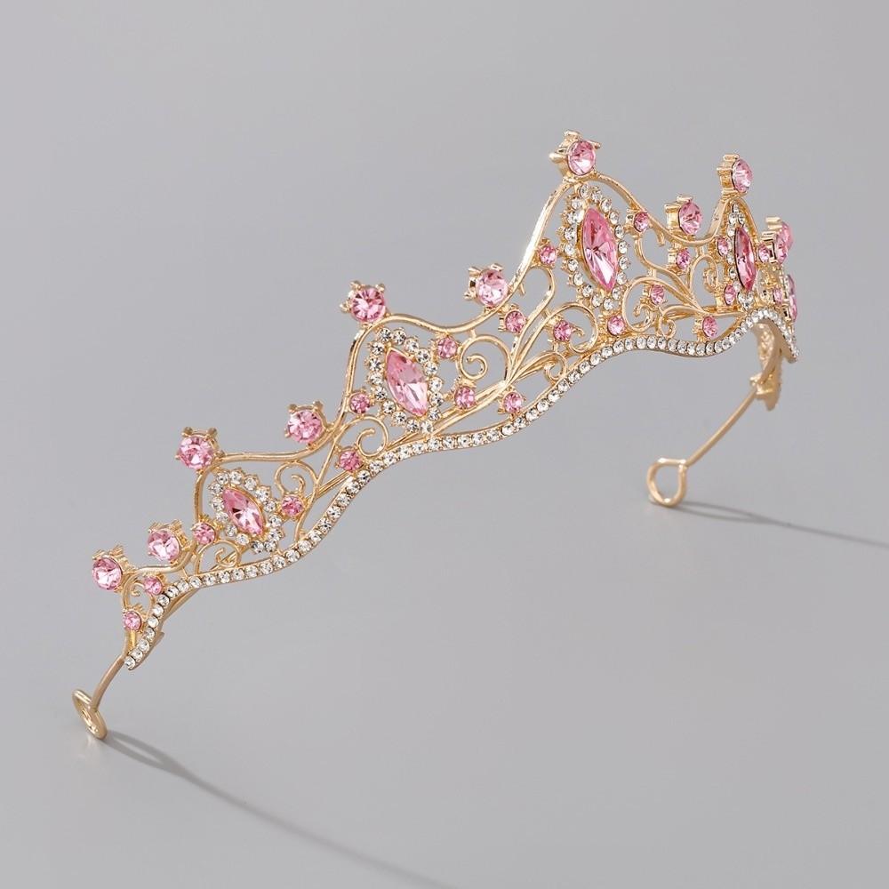 Baroque Queen Princess Crown Rhinestone Prom Jewelry New Crystal Tiara  Wedding Party