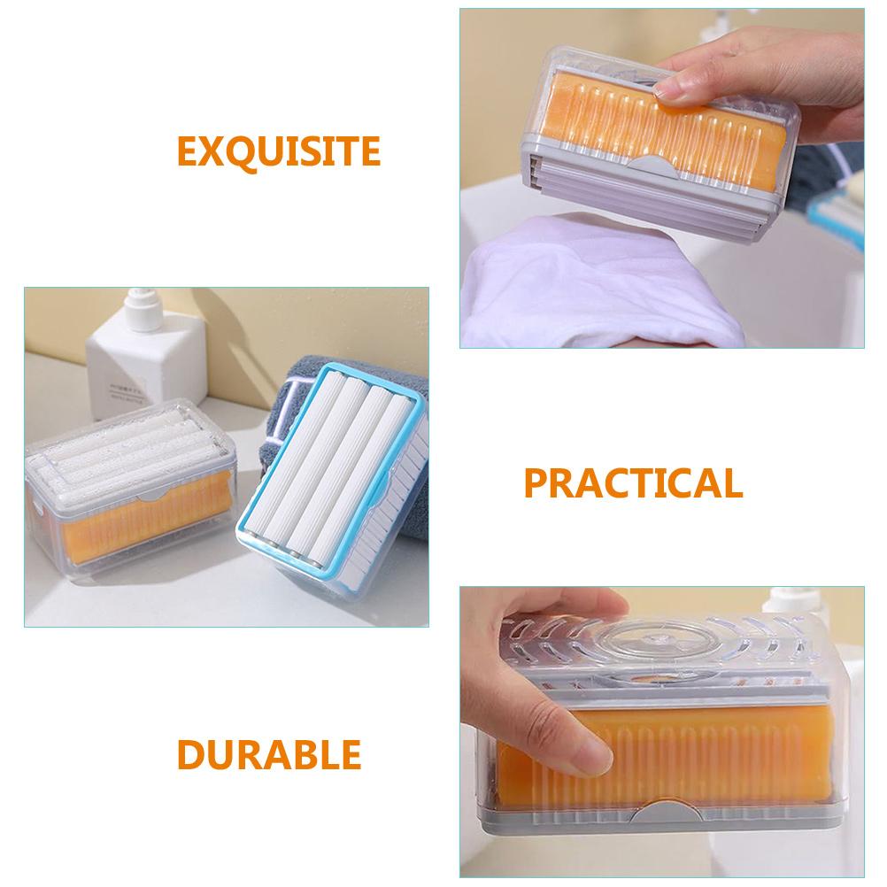 2 Stück Seifendose Arbeitsplatte Spülbecken Schäumende Dosen Reisebehälter Spender Werkzeug PP Werkzeuge Etui